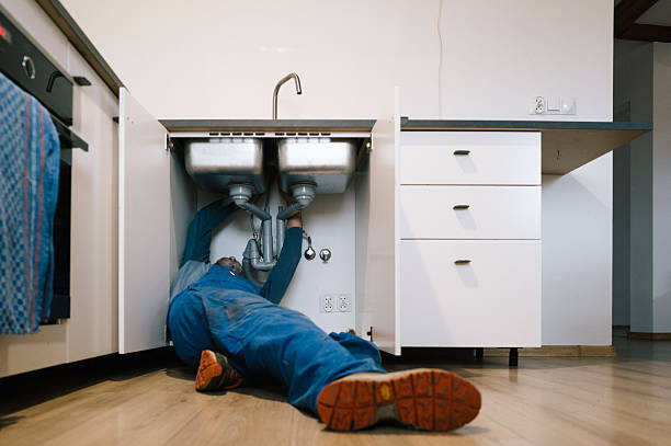 Professional Drain Cleaning technician working in New Freeport, PA